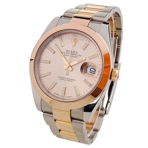 rolex oyster perpetual datejust rose gold price|rolex rose gold datejust price.